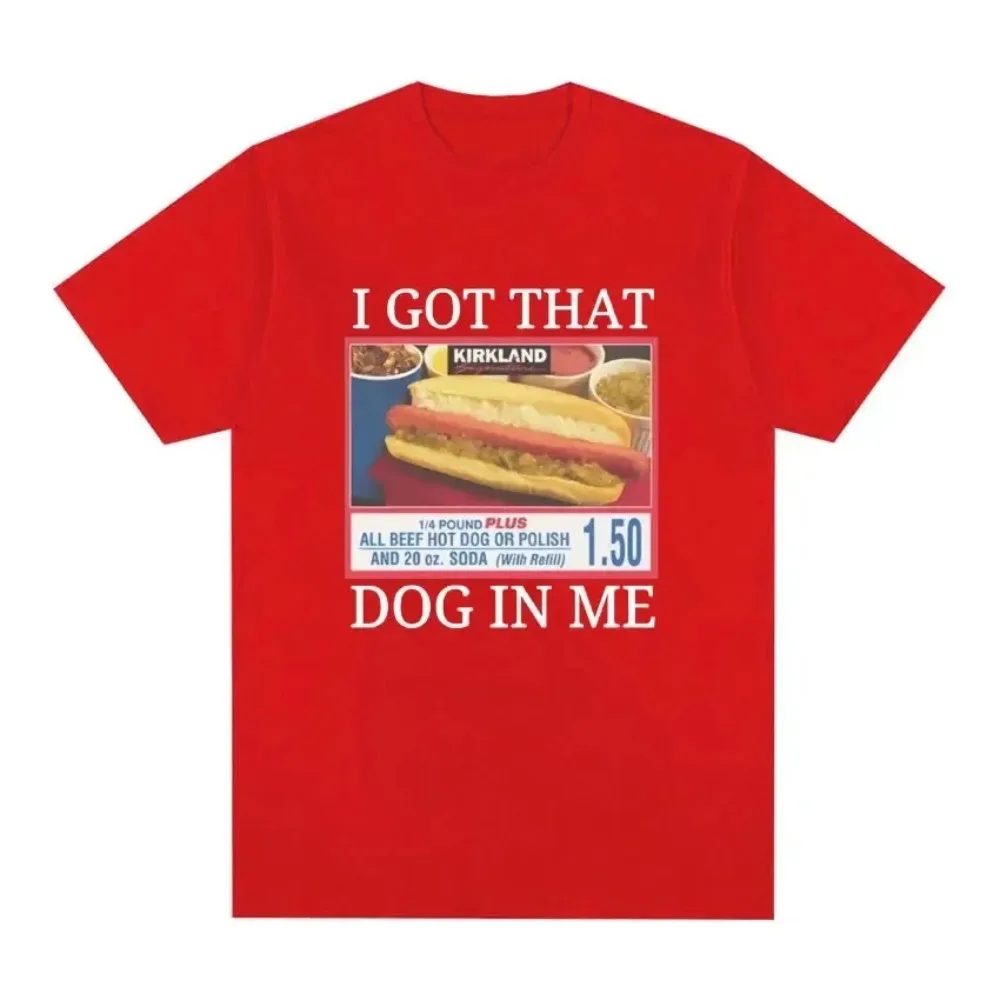 I Got That Dog in Me Costco Grafik-Tops Lustiges Kirkland Hot Dog Meme T-Shirt für Männer und Frauen Vintage Mode Kawaii Y2K Kleidung ﻿ – Detail 8