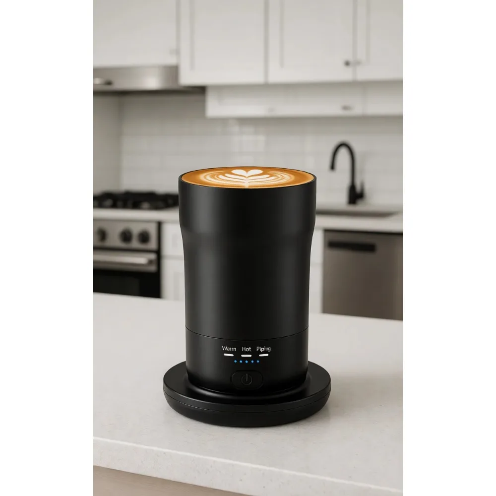 

Термокружка с подогревом, контролем температуры и автоматическим отключением, из нержавеющей стали, 14 унций