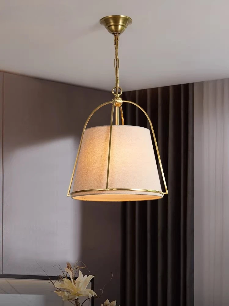 

Подвесной светильник в американском стиле, минималистичный постмодернистский светильник из ткани для обеденного стола, светильники для спальни, столовой, кабинета.