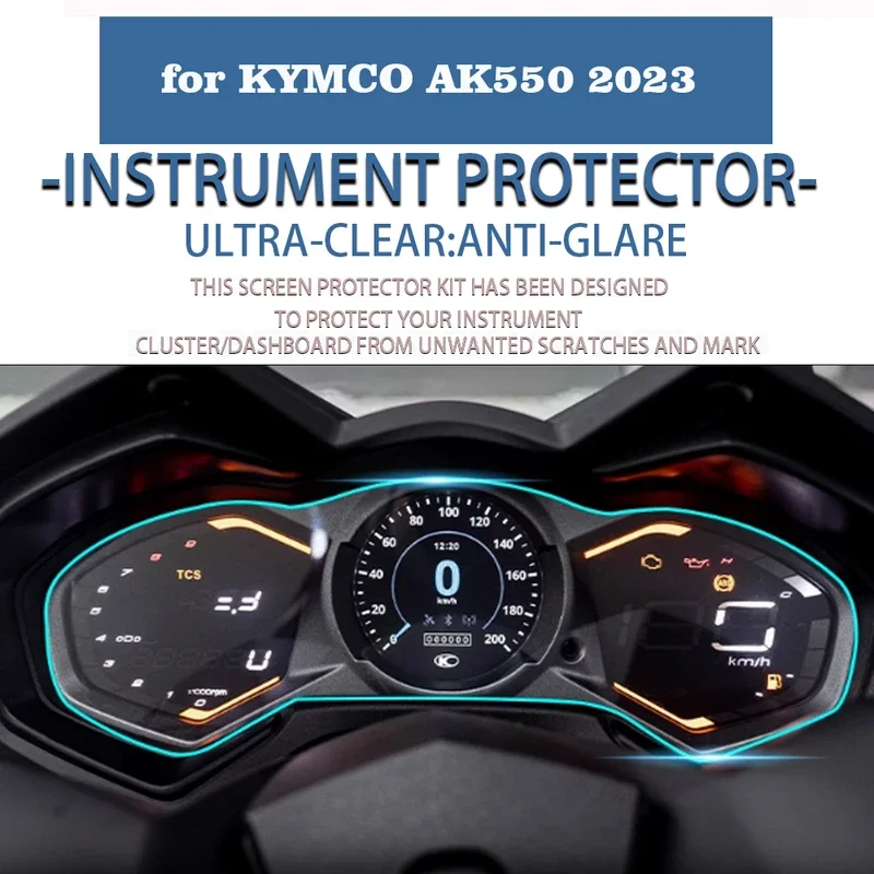 

Motorcycle Display Screen Protective Instrument Film For KYMCO AK550 2023