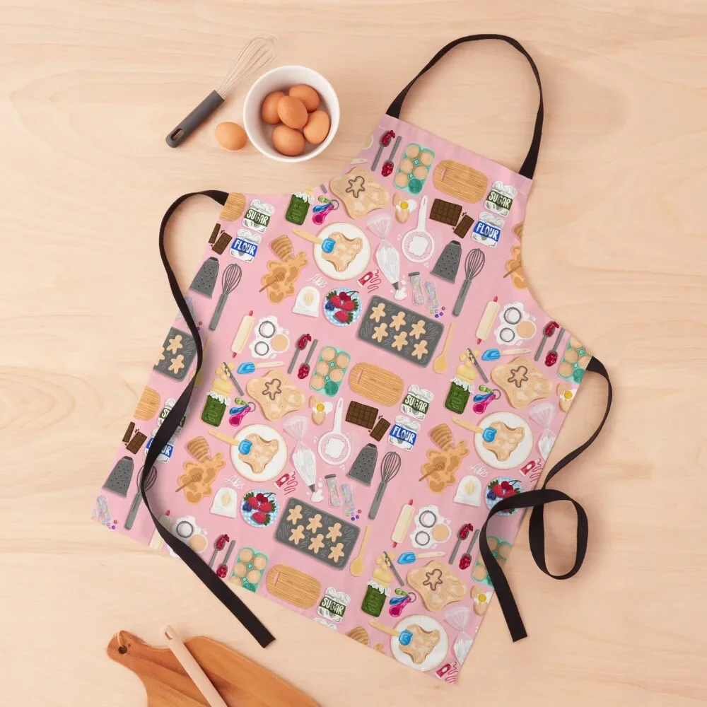 

Baking Pattern Apron Art Kitchen Supplies Idea Goods with personal logo Apron