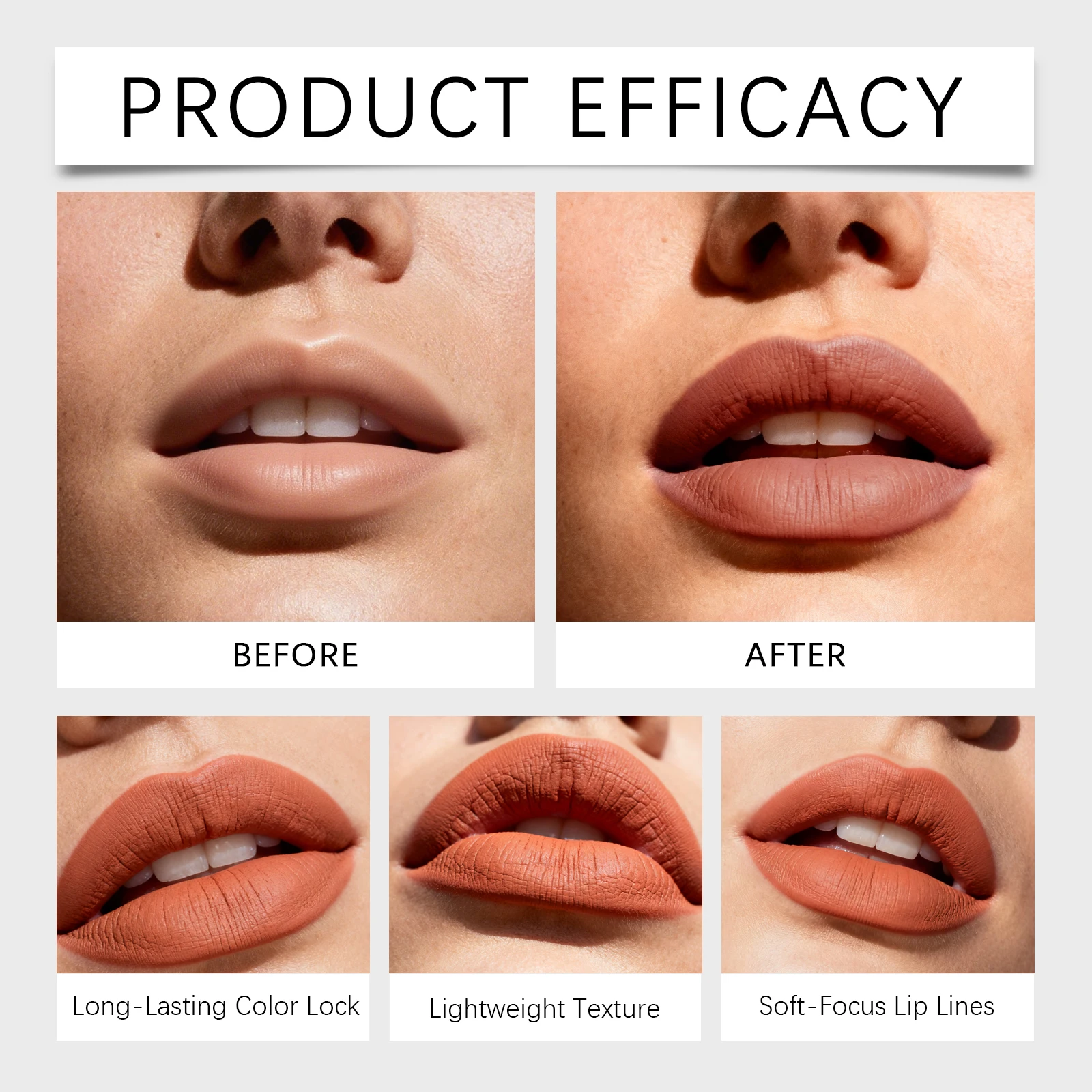 ملمع شفاه مرطب من زيفوكو، مجموعة خريف وشتاء غير لامعة، تركيبة مقاومة للماء تحافظ على لون الشفاه نابضًا بالحياة والمرقعة