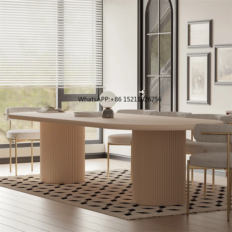 Fashionable and minimalist dining table. New Furniture