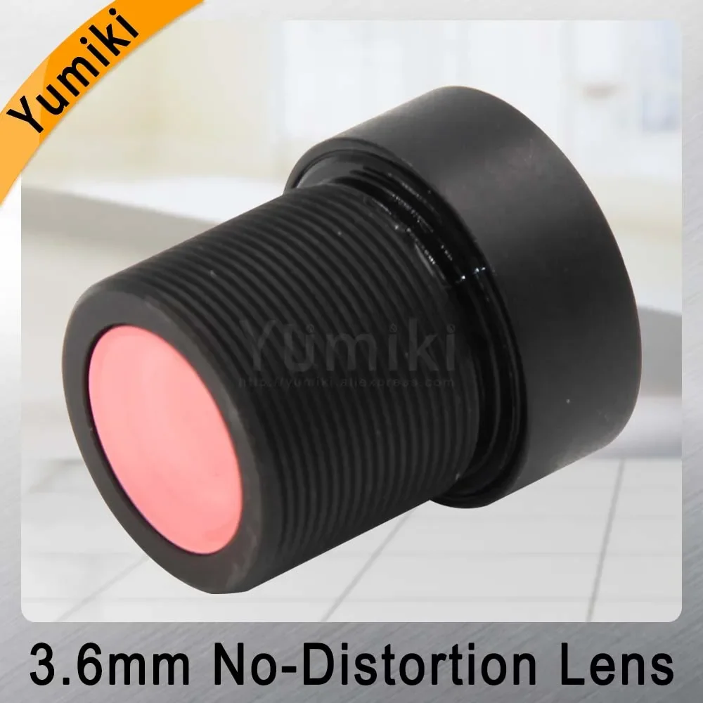 Yumiki 3.6mm Lens 1/2.3 Inch IR 72D HFOV No Distortion for Gopro DJI Phantom Drones Camera cctv lens