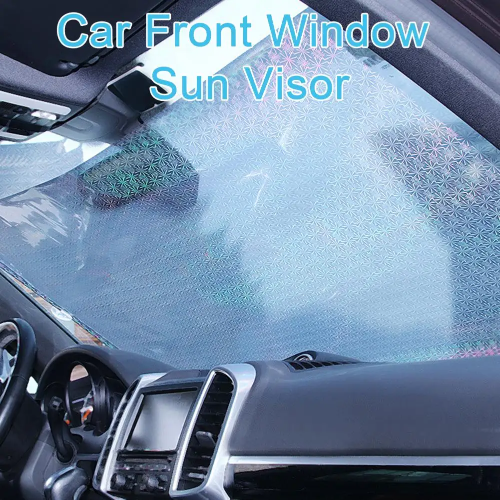 1 Set Car Shade Curtain Sucking Disc Telescopic Privacy Protection Car Windshield Foldable Sun Visor Household Supplies