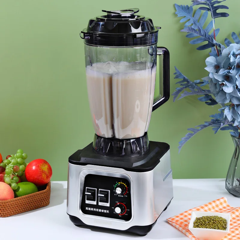 

Коммерческий высокоскоростной блендер большой емкости 6 л для соевого молока, смузи и фруктовых соков