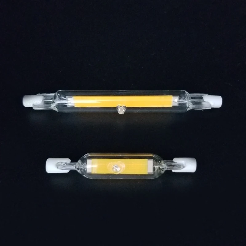 R7S LED 118mm 78mm Dimmable COB Lamp Bulb Glass Tube 15W 40W Replace Halogen Lamp Light AC 220V 230V 240V R7S Spotlight