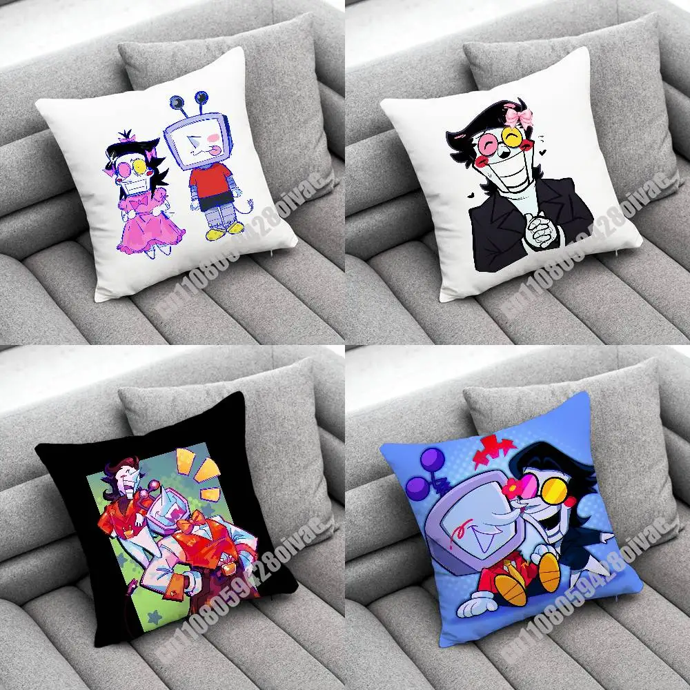 

D-DeltaruneS Tenna Throw Pillow Case For Decoration 40cm 55cm 50cm 30cm Square Car Pillowcase Case