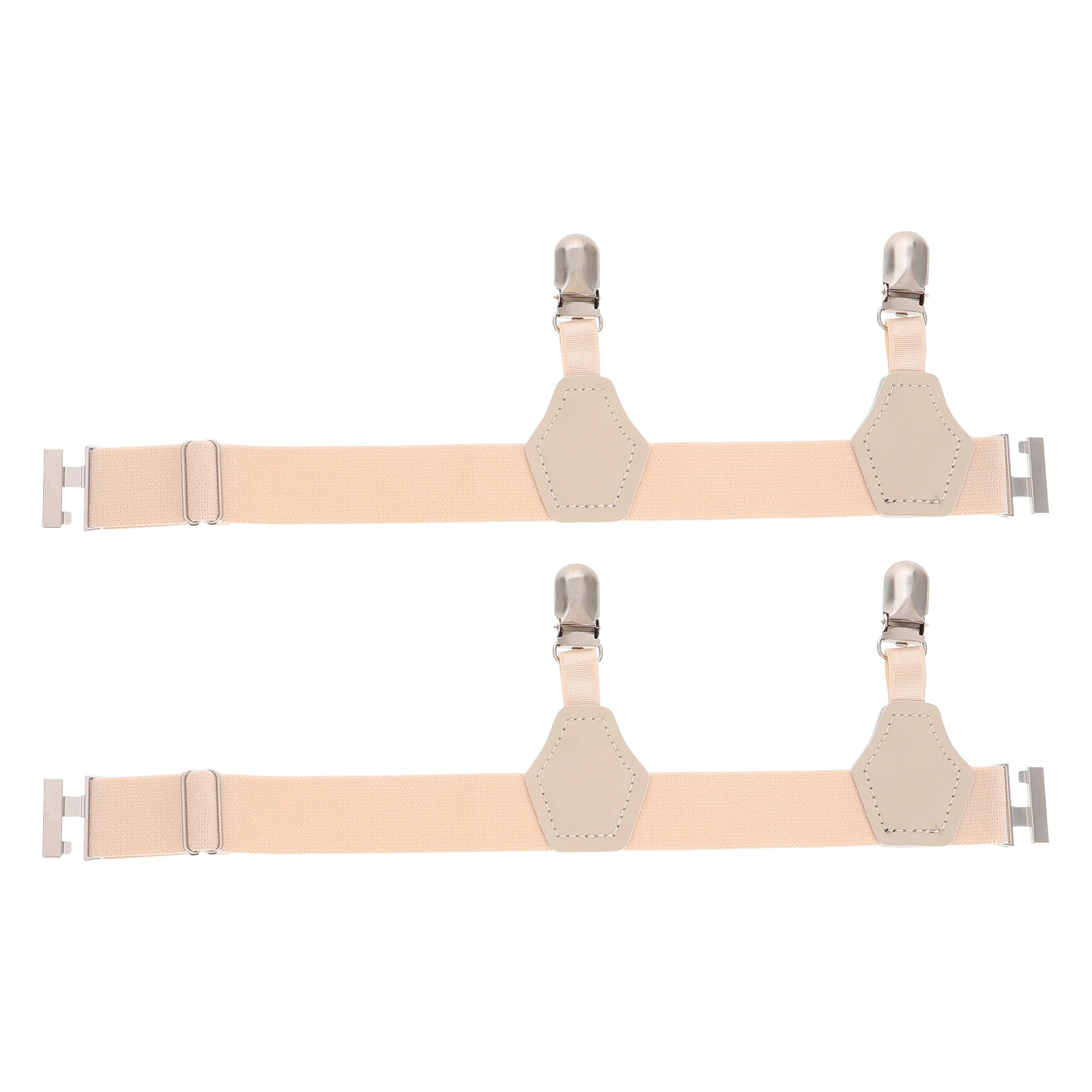 

2pcs Garters Anti Slip Garter Clips Lightweight Secure Sock Fasteners Universal Braces For Ice Hockey Skating Shirt Holder Men