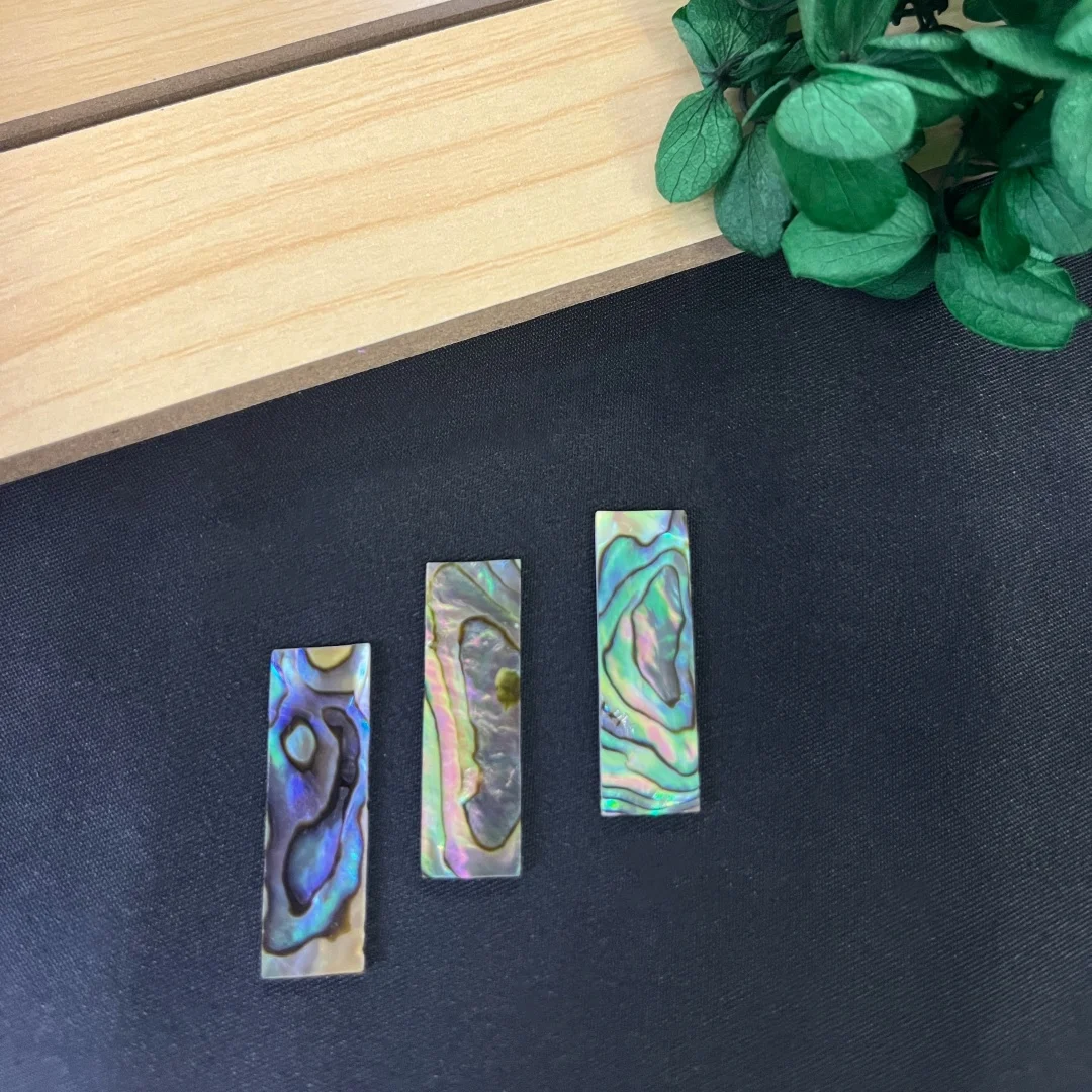 Size: 30x9mm T:1mmNew Zealand abalone shell piece home pearl inlay patch material jewelry inlay carving accessories jewelry