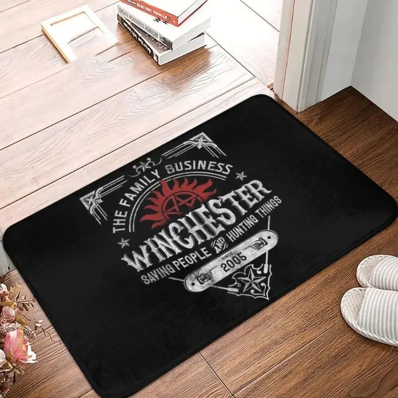 Supernatural Floor Door Bathroom Kitchen Mat Anti-Slip Outdoor TV Wincherter Bros Doormat Garden Entrance Rug Carpet Footpad