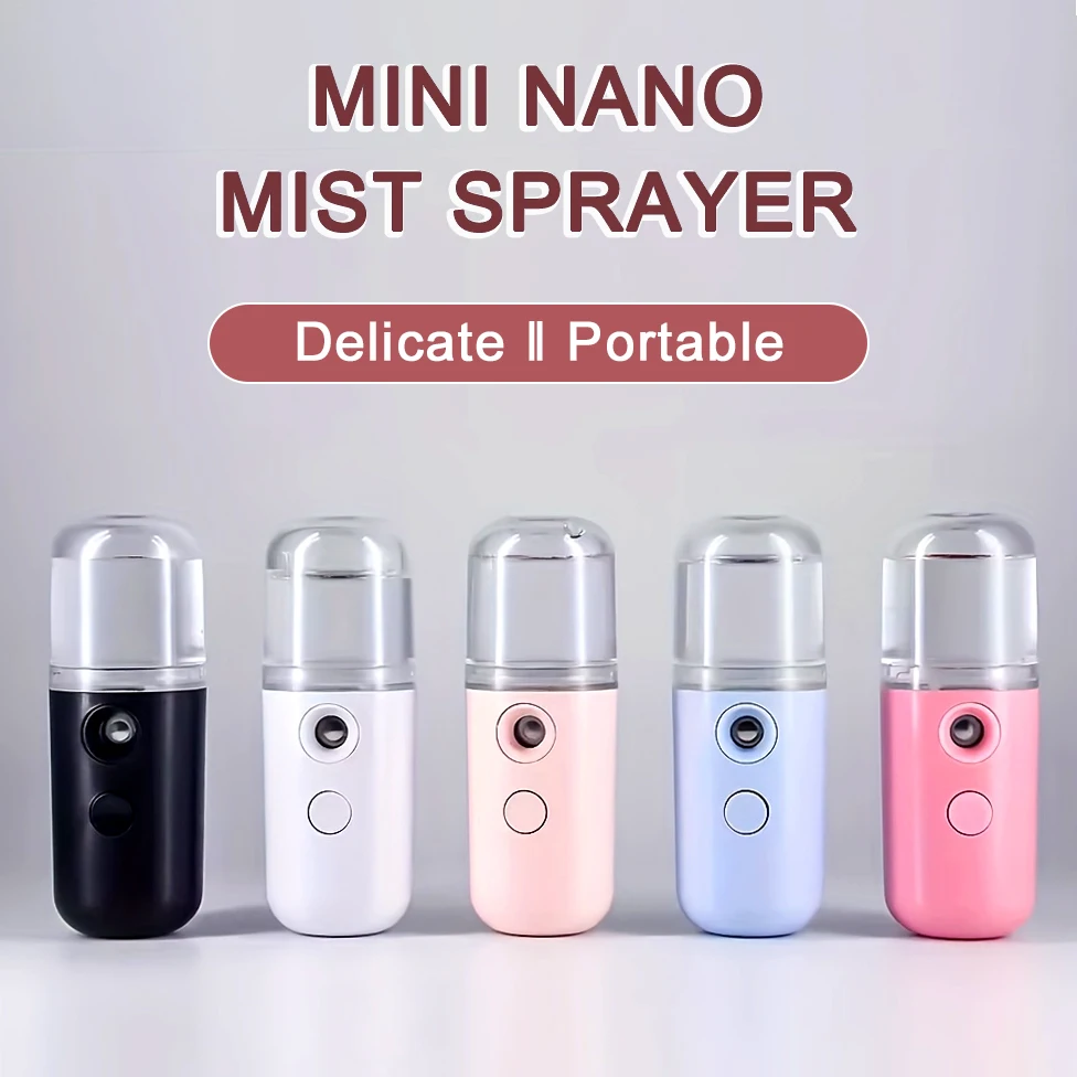 30ml Mini Air Humidifier Nano Facial Sprayer Portable Rechargeable Small Steamer Wireless Nano Personal Face Hydrat Sprayer