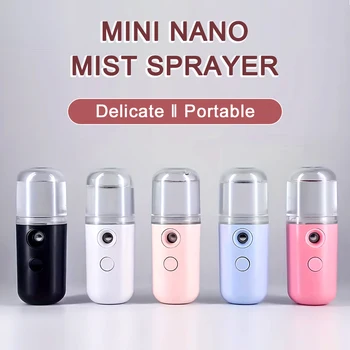 30 ml Mini Hava Nemlendirici Nano Yüz Püskürtücü Taşınabilir Şarj Edilebilir Küçük Vapur Kablosuz Nano Kişisel Yüz Nemlendirici Püskürtücü