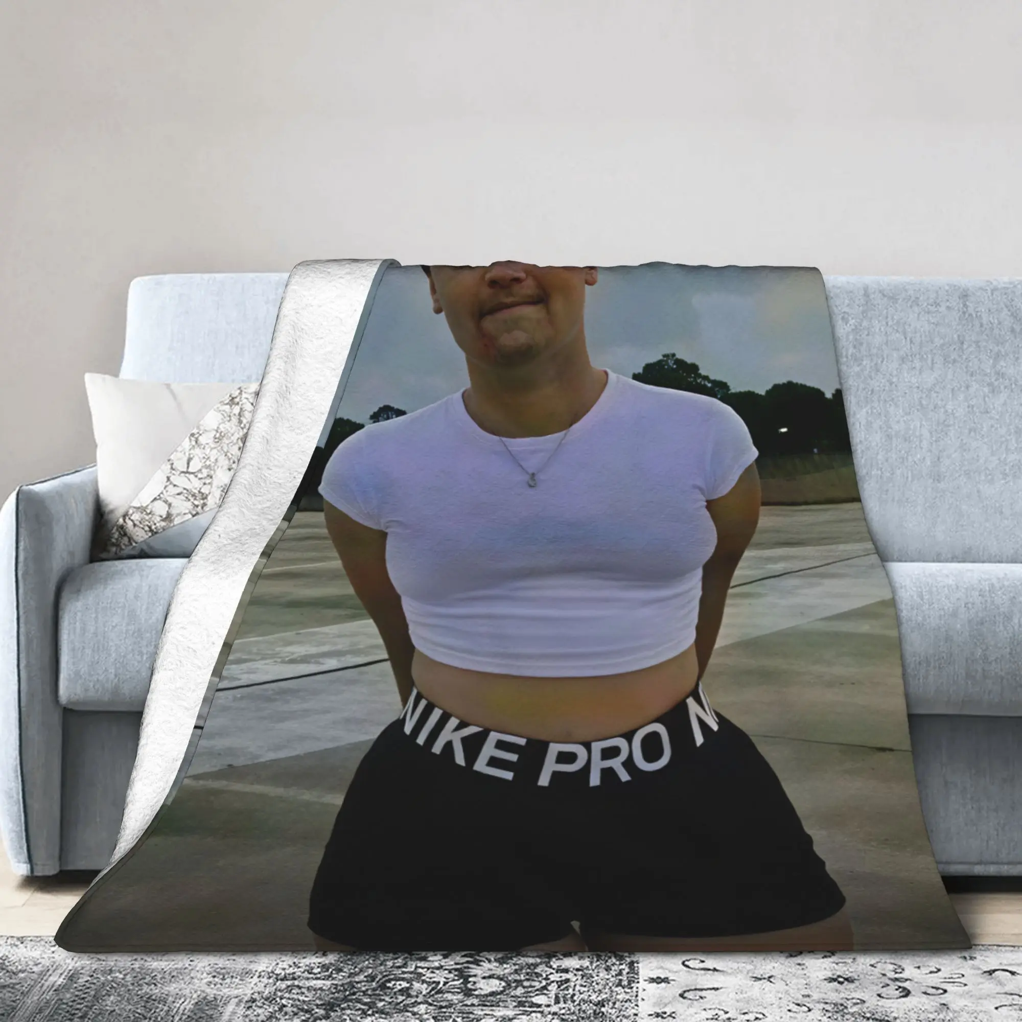 Park Charlie Kirk Crossdressing Meme Blankets Decorative Flannel Throw Blanket For Living Room Super Soft Quality Bedspread
