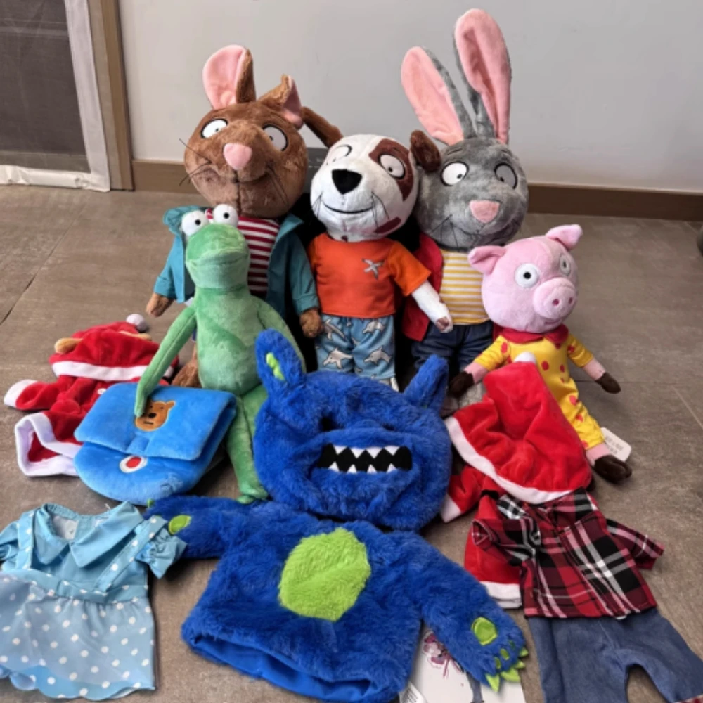 

Подлинная оригинальная кукла Percy And Pip с лягушкой, свиньей, монстром, мышью, кроликом, плюшевая игрушка, тряпичная кукла, подарки для детей