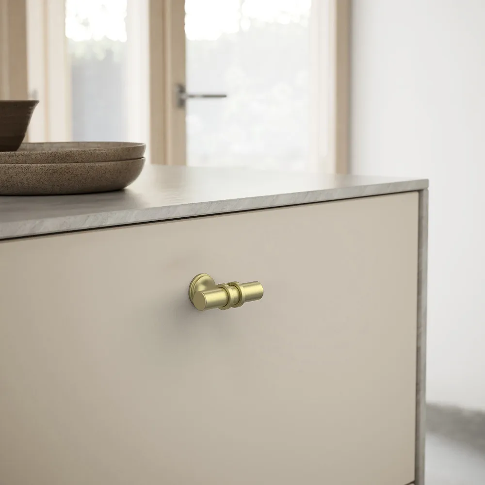 Alzassbg 10PCS Cabinet Handles Matte Gold Cabinet Pull Handles Heavy Duty Hardware Cupboard Drawer Pulls