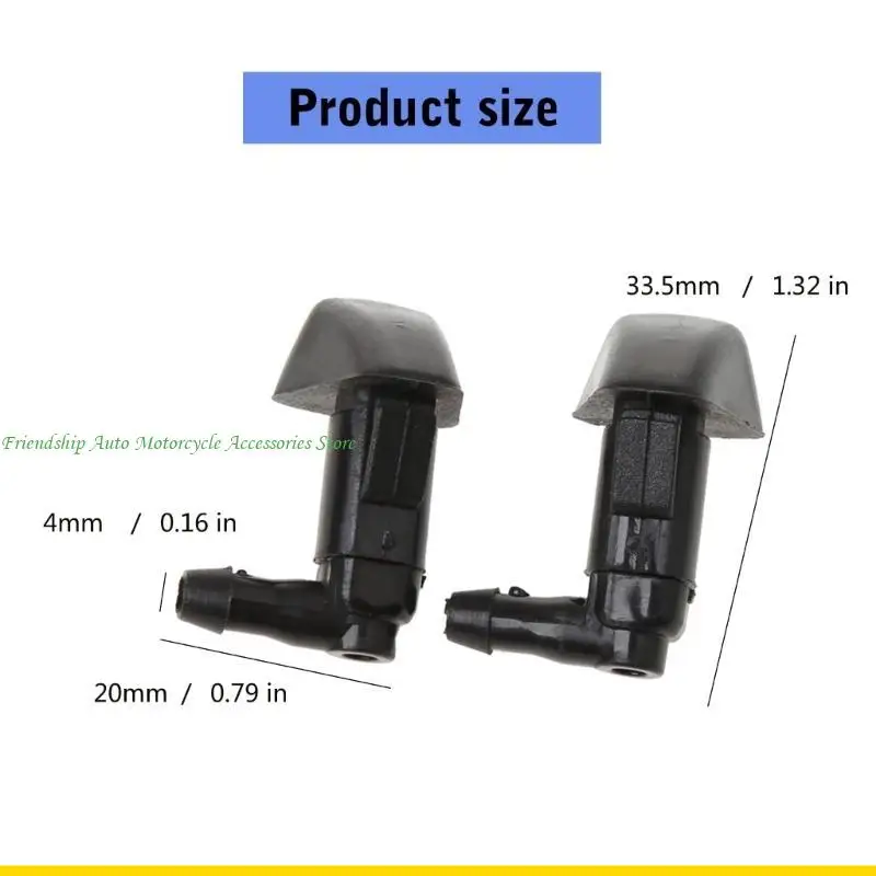 SZCH 2pcs CARATTULE Portable Codshersheld Ogello Parabrezza per valvola per valvola per il 2003-2
