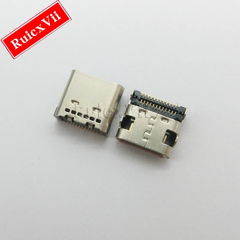 10pcs Dual-Row 3.1 Patch Usb Type-C Female 24P Paste Double-Row Pin Fully Paste Smt+Dip Four-Pin Insert Board