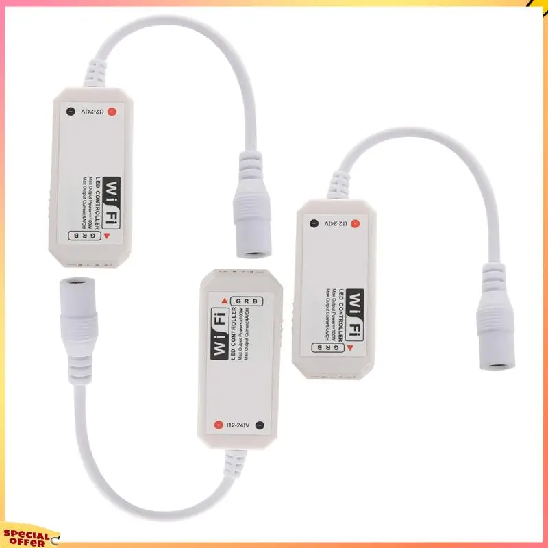 ABFI 3X LED Wifi Control remoto funciona con Alexa/Google Home Control de voz para cambio de tira de luces LED RGB 5050/3528