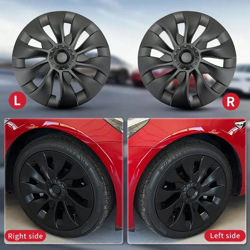 Car Performance Substituição Cap Roda, Hubcap, Full Rim Cover, Acessórios para Tesla Model 3, 18 "Wheel Cover, 2020-2023, 4pcs