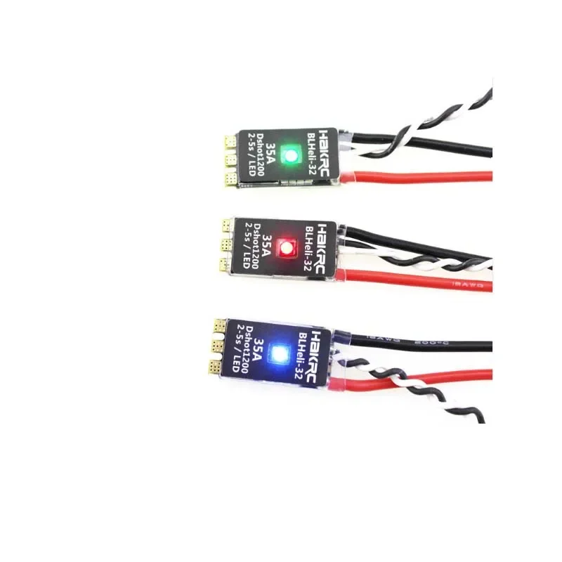 HAKRC 35A Brushless ESC BLHeli_32 Bit 35A 2-5S Electronic Speed Controller Built-in LED Support Dshot150/300/600/1200 for FPV