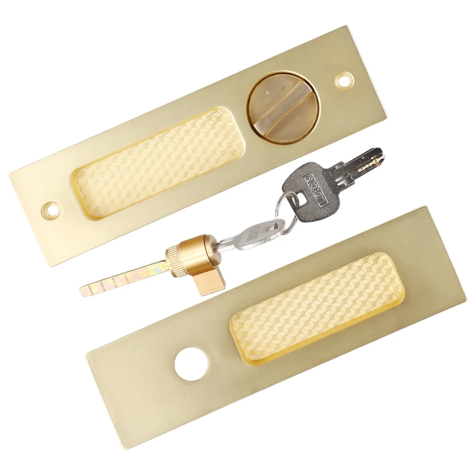 For Door Safety For Home Security Invisible Door Lock Wooden Sliding Door Lock Virtually Invisible Easy Installation
