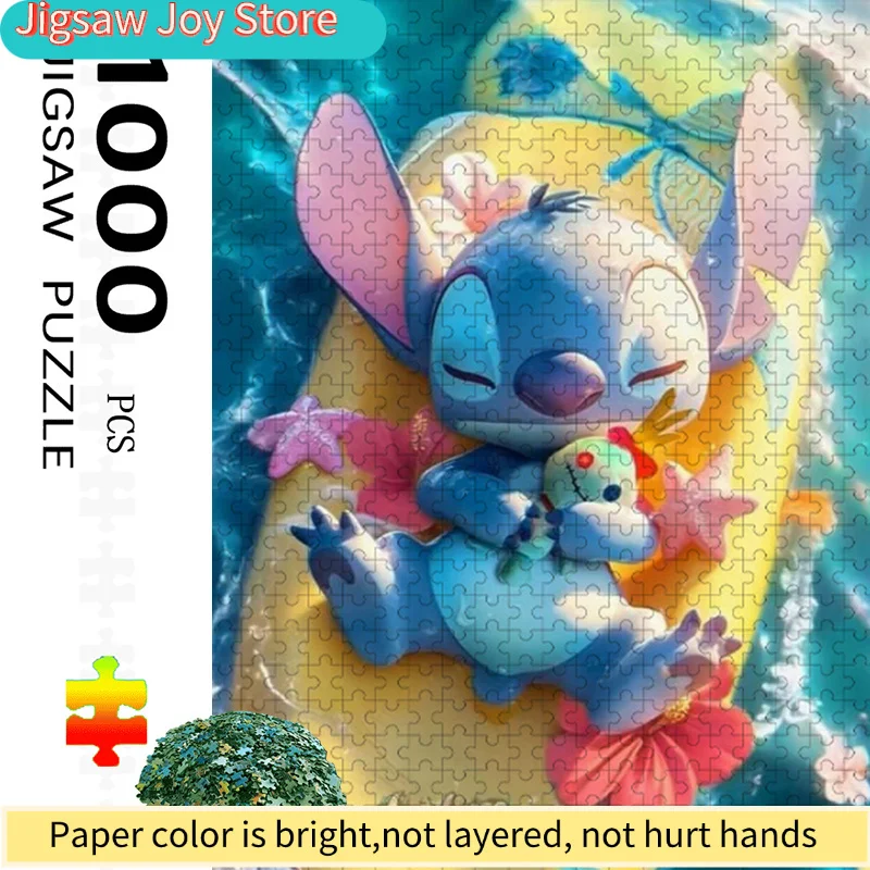 

Набор из 1000 крупных деталей для пазла, подходящий для детей, разноцветные детали, увлекательная и веселая семейная игра, яркий пазл