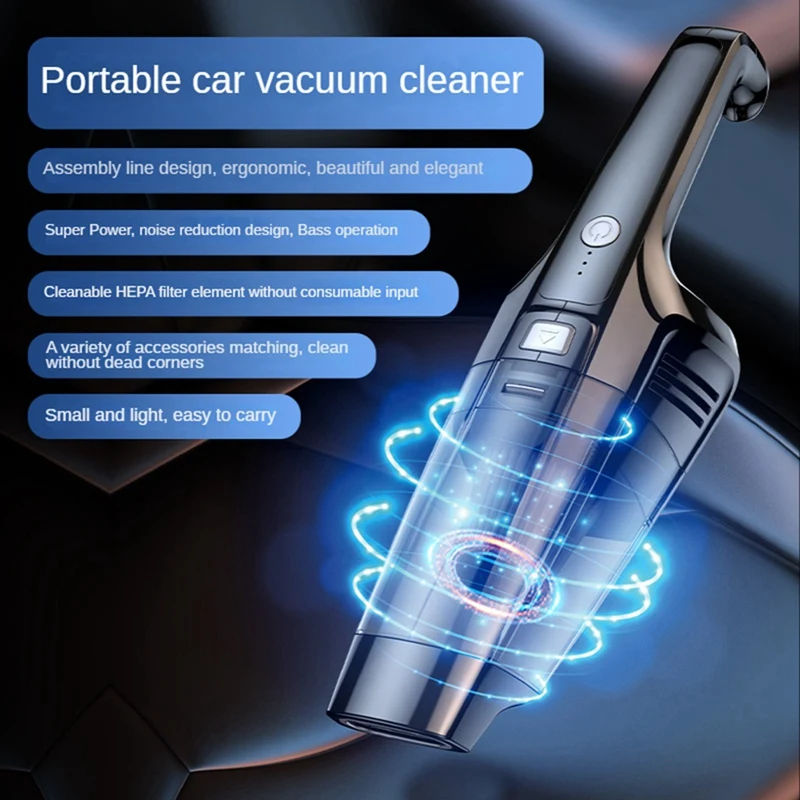 

7500Pa Car Vacuum Cleaner Wireless Strong Suction Replacement Handheld Vacuum Cleaner Portable Dual Use For Car Home Desktop