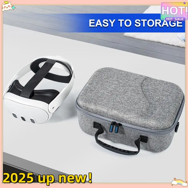 

Большой чехол с нежной текстурой для Meta Quest 3, аксессуары, сумка для хранения VR-гарнитуры Quest 3, ручки контроллера, Tr