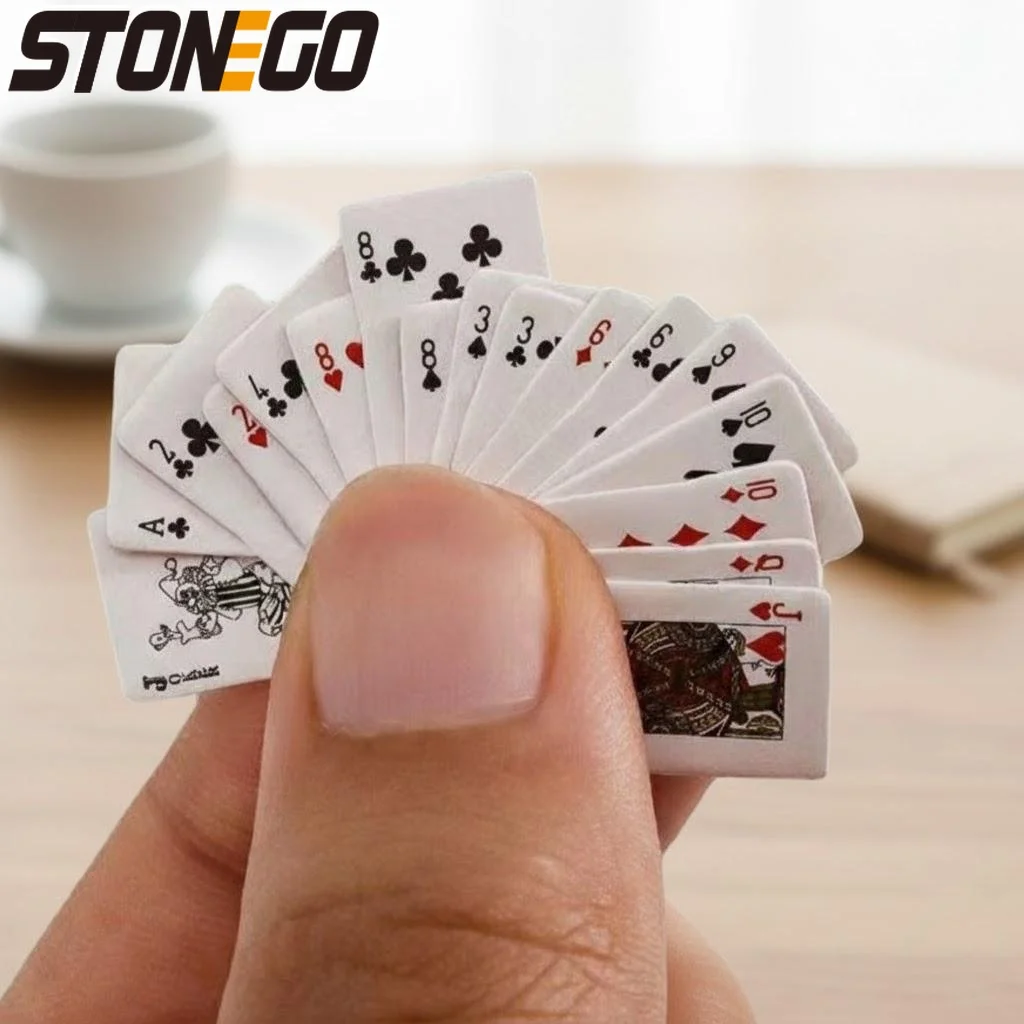 

Funny Mini Poker Cards Pocket Size Cute Toys for Kids Adults Random Style Playing Cards Set Decoration Travel Gift
