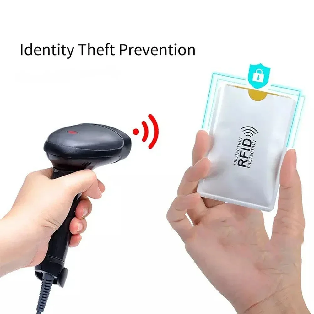 10pcs New Anti Rfid Card Holder NFC Blocking Reader Lock Id Bank Card Holder Case Protection Metal Credit Card Case Aluminium