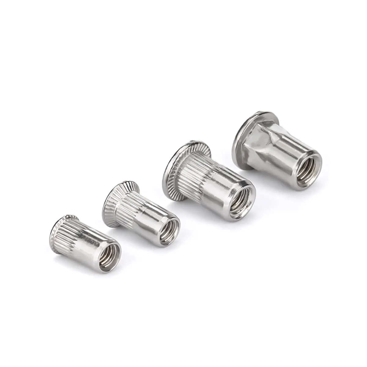 304 En Acier Inoxydable Rivet Écrou/pio Tête Verticale Filetage nervure Cap M3-M12
