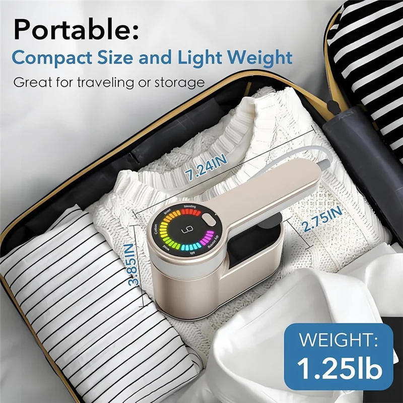 AY03-مكواة سفر صغيرة مع وظيفة البخار، 6 أوضاع للكي الذكية، مكواة بخار للملابس المحمولة، مكواة صغيرة محمولة بمقبس الاتحاد الأوروبي