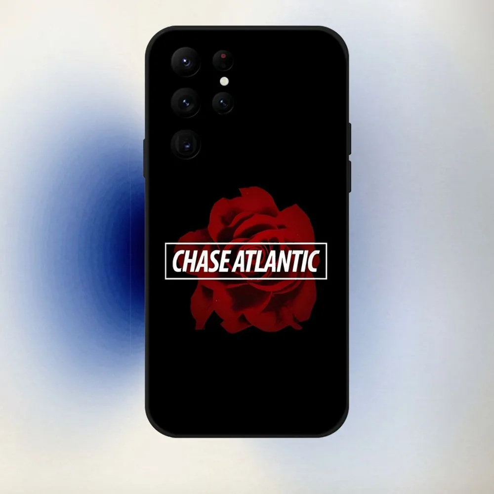 C-Chase A-Atlantic  Phone Case For Samsung S24,23,22,30,21,10,9,Ultra,Plus,Lite,FE,5G Black Soft Case