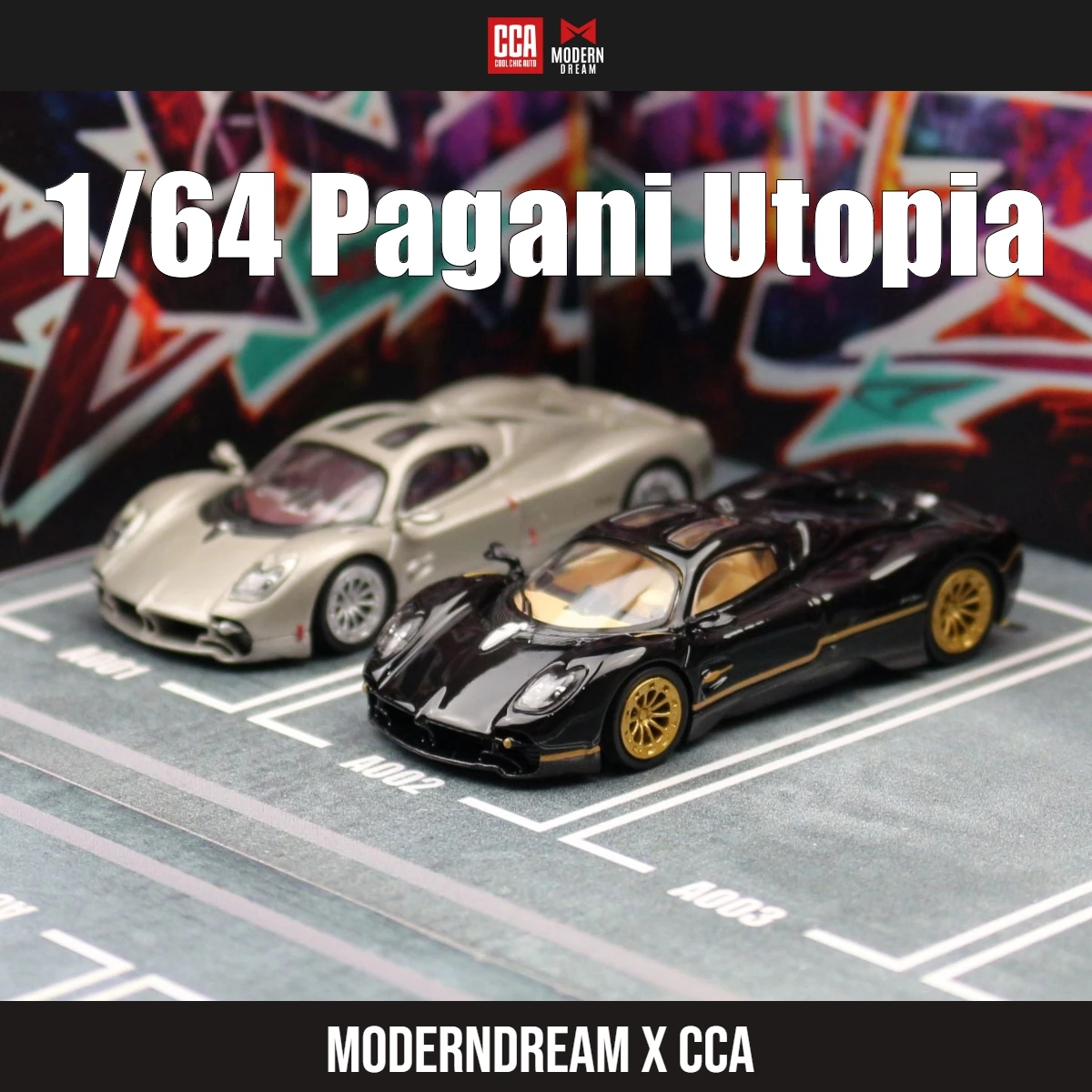 

Коллекционная Миниатюрная модель 1/64 Pagani Utopia Super Sport CCA Modern Dream, игрушечный автомобиль 1:64, игрушечный автомобиль с свободными колесами, литый под давлением, коллекционный подарок