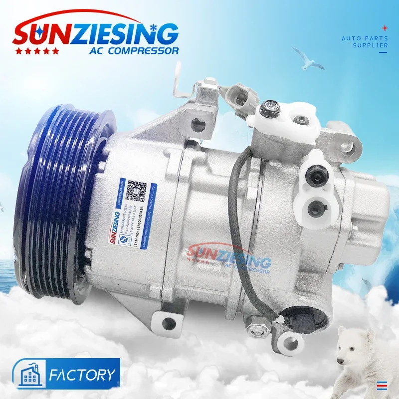 

For Toyota Yaris VITZ (_ P9_) ALTIS Saloon (E15_) IS (NCP11_) AURIS VAN Box AC Compressor 125MM 88310-0D200 88310-52591