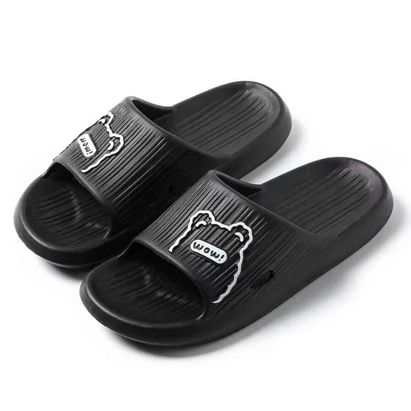 Summer Couple Sandals For Men And Women Indoor Bath Slippers Flats EVA Slippers Non-Slip Waterproof Sandals Comfortable Cartoon