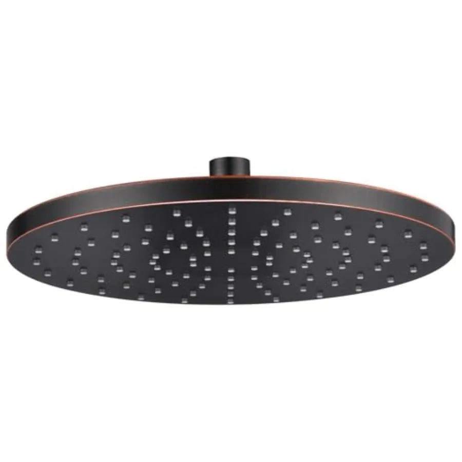 

10-Inch Overhead Rain Shower Head High Flow Large Waterfall Shower Head 2.5 GPM with Adjustable Swivel Angle