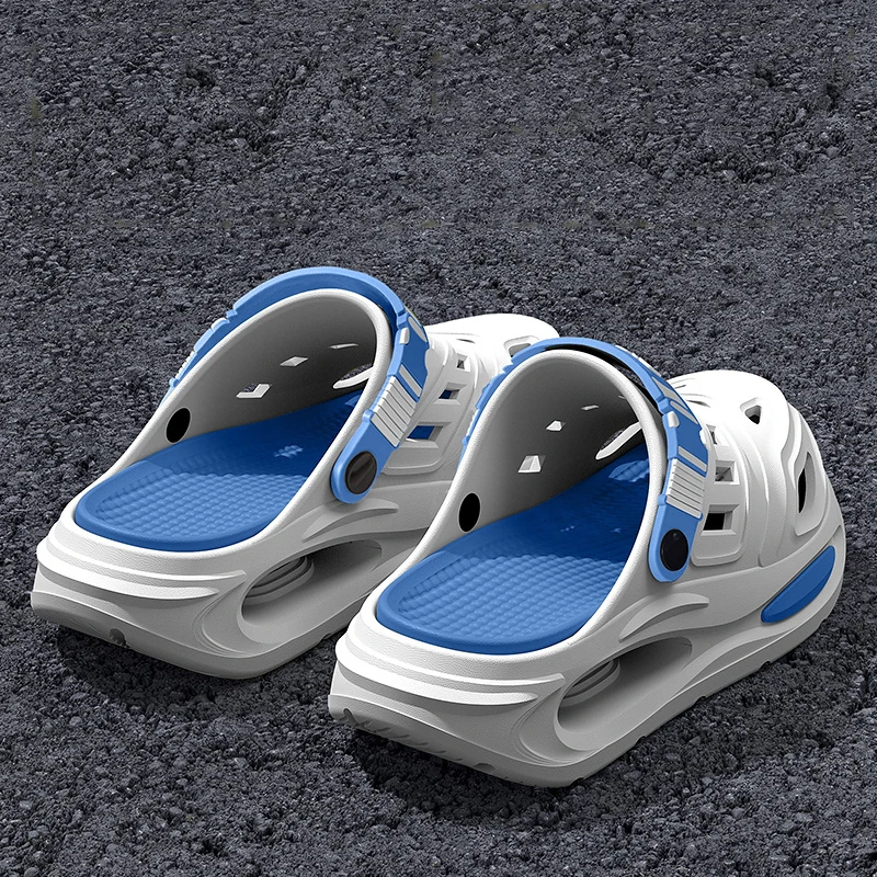 Smile Herren- und Damen-Höhlenschuhe, modische, atmungsaktive Sandalen mit herausnehmbaren Einlegesohlen, rutschfeste, gepolsterte, verdickte, weiche Hausschuhe – Detail 13