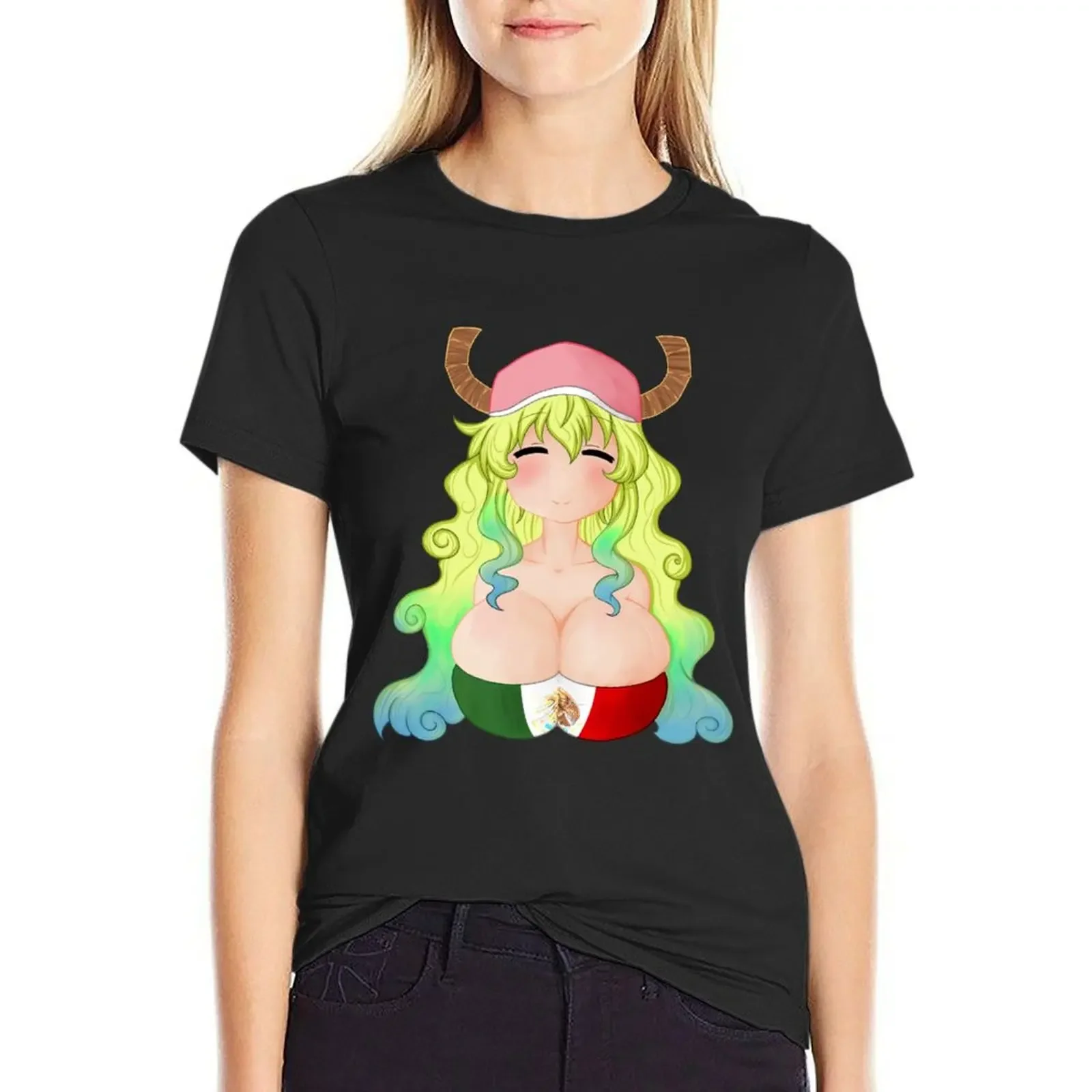 

Lucoa T-Shirt kawaii clothes Female clothing animal print shirt for girls funny t-shirt dress for Women plus size sexy