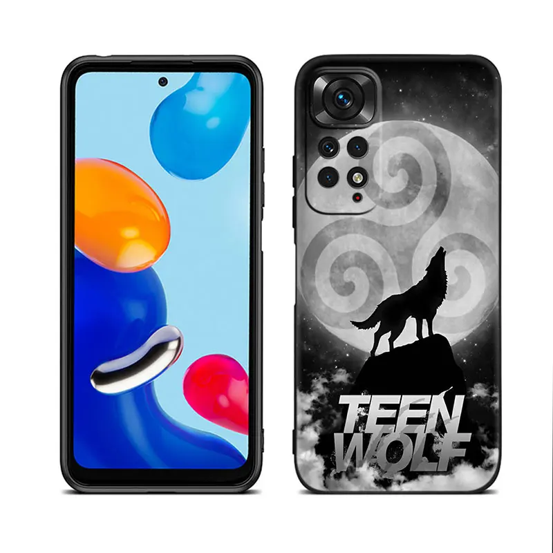 Teen Wolf Black Phone Case For Xiaomi Redmi Note 12 + 11 11S 11T 11E 10 10T 5G 10S 9S 9 8T 7 6 Pro Silicone Cover