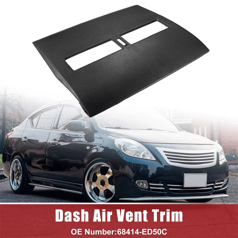 68414-ED50C Air Conditioning Dash Trim Control Cover Auto Instrument Dashboard Panel Shell Cover Plate for Nissan Tiida 05-2012