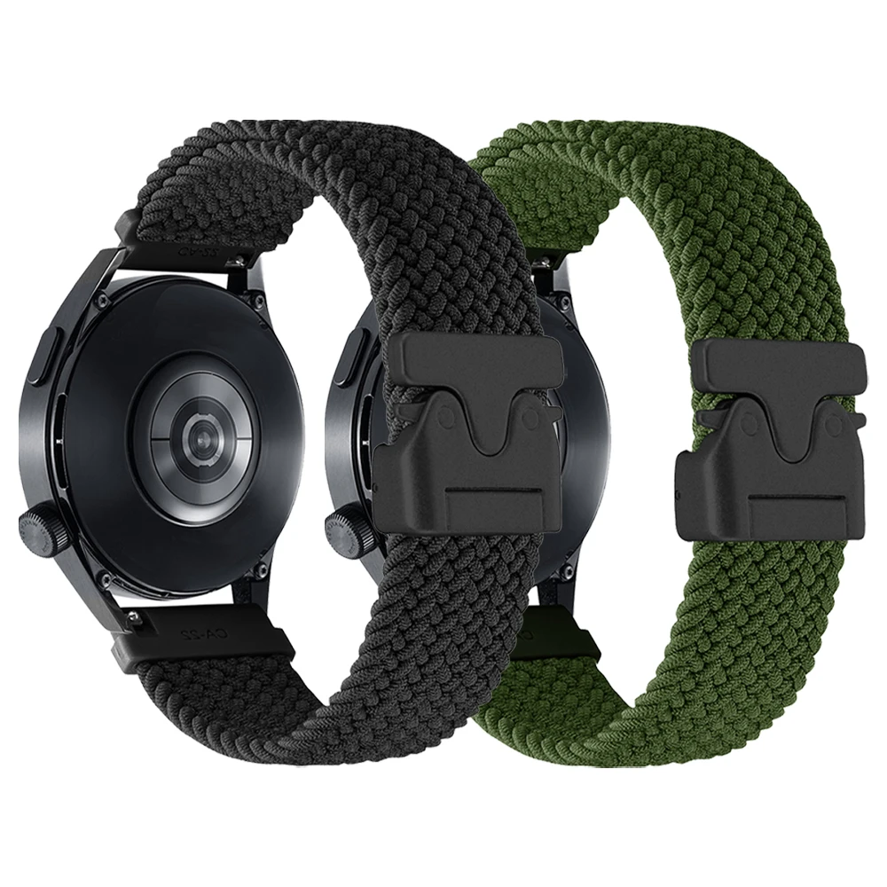 Нейлоновый ремешок 20 мм 22 мм для HUAWEI WATCH GT 5 Pro 4 46 мм, ремешок для HUAWEI GT 3 2 42 мм HONOR Magic Watch 4 GS, плетеный мягкий браслет