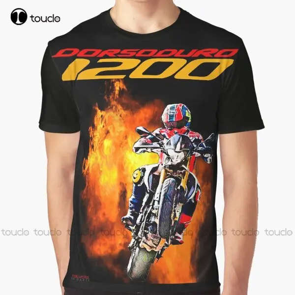 Dorsoduro 1200 Wheeling Chopper, Bikers, Dirt Bike, Cafe Racer, Motorbike, Motorcycles Graphic T-Shirt Fashion Tshirt Summer