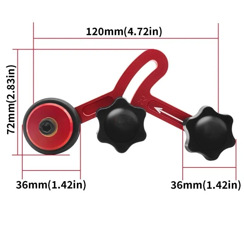 Woodworking Multifunctional Motorcycle Type Pressing Wheel Bearing Roller Holder Inverted Saw Table Unidirectional Feeding Tool