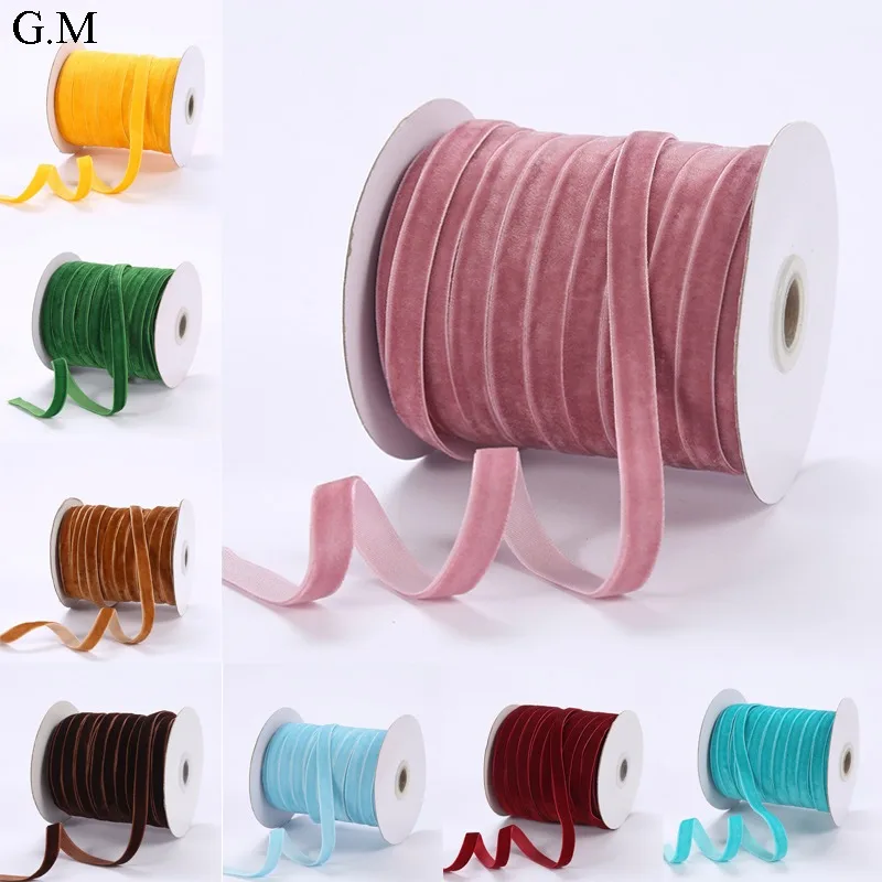 50 Yards Luxurious Velvet Ribbon - Soft, Plush Sewing Lace Trim for Crafting Velvet Choker Necklaces Gift Wrapping DIY Projects