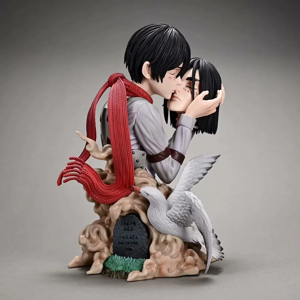 

Anime Attack On Titan Mikasa Ackerman Kiss Of Death GK PVC Action Figure Collectible Model Doll Toy 22CM