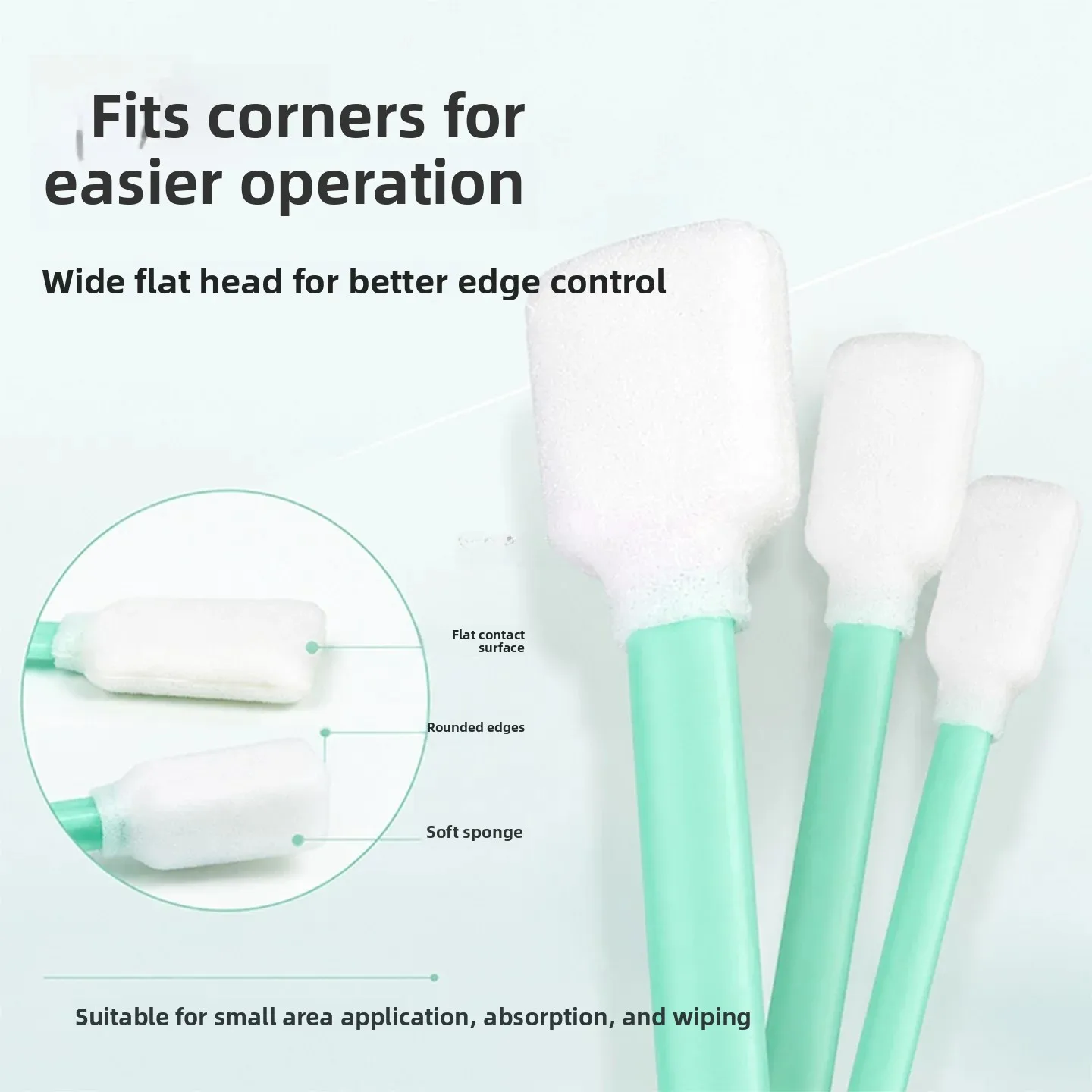 Handmade Leather Dyeing Tool Flat Head Sponge Paint Stick  Oil Applicator for Leather Finishing And Coloring