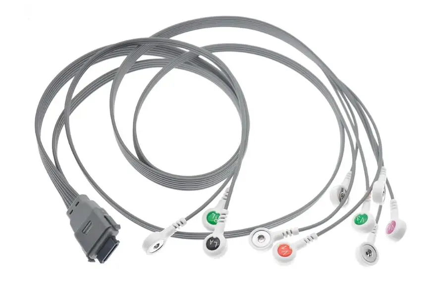 

Compatible with Boying BI6612 6803 BI6812 BI9800 BI9000 dynamic ECG lead 12 conductor