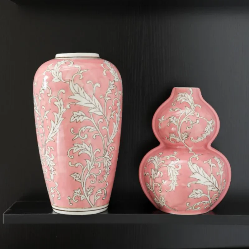 青と白の磁器セラミック花瓶中国のレトロな装飾磁器ボトル花瓶家の装飾アクセサリー